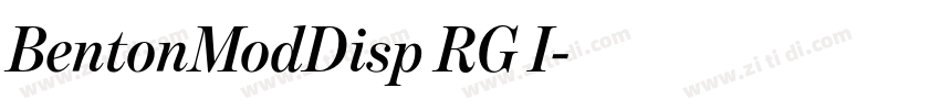 BentonModDisp RG I字体转换